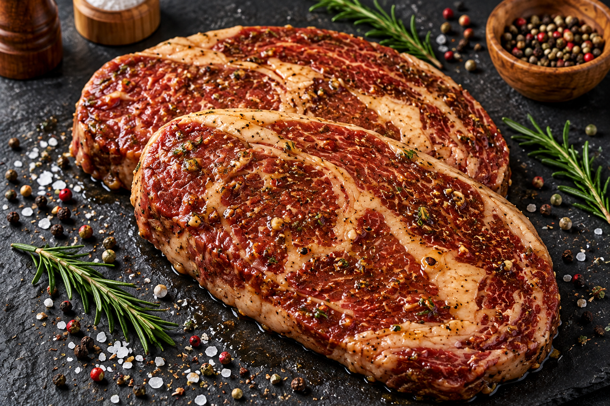 Ribeye Steak Boneless Marinated - 1 inch