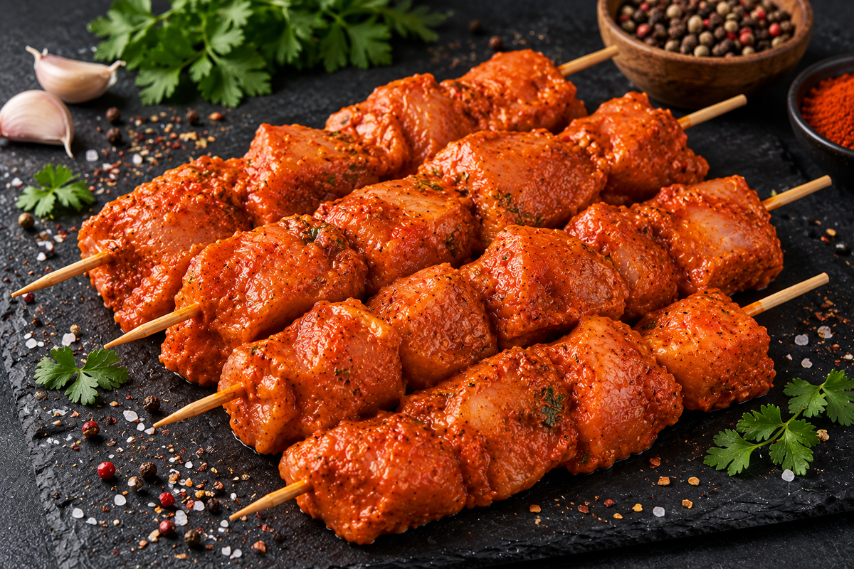 Chicken Tikka Skewers Marinated (2 lbs+)