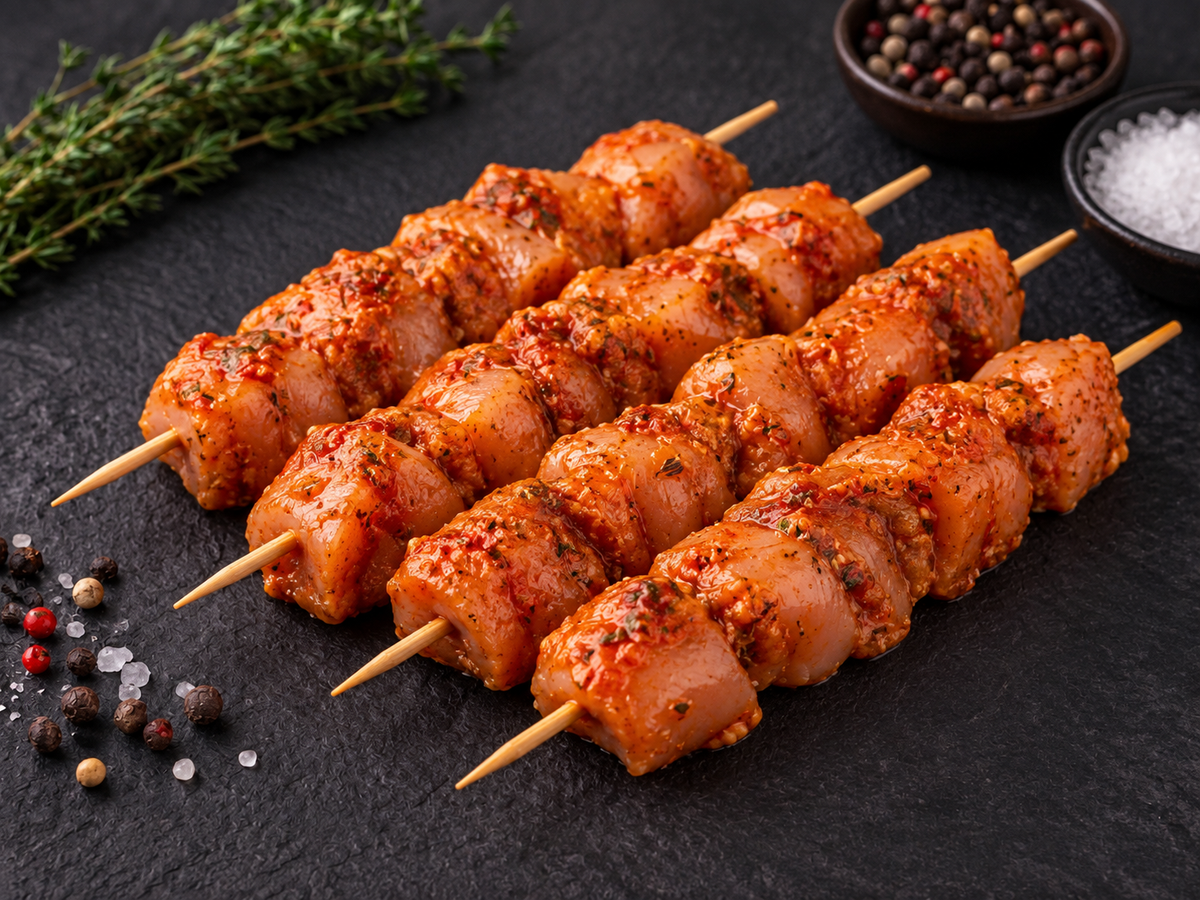 Chicken Tikka Arabic Skewers Marinated (2 lbs+)